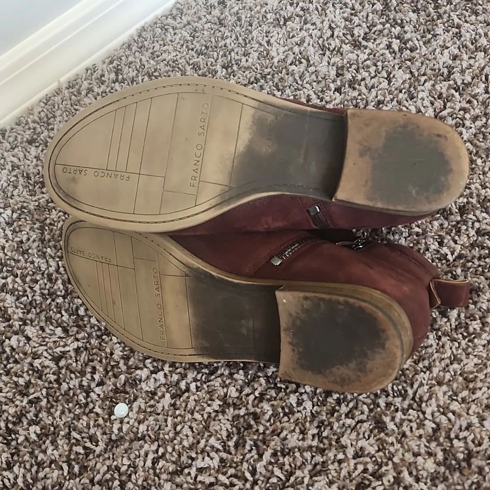 Franco sarto "Keegan" mahogany booties - Picture 3 of 4
